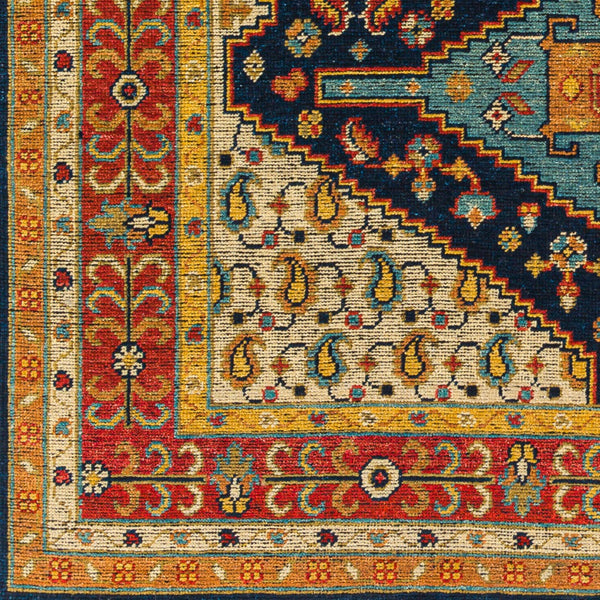 Surya Reign 2' X 3' Handmade New Zealand Wool Rug – Modern Fringe Design For Stylish Home Décor Navy Nz Wool Reg2300-69