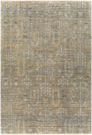 Surya Reign 2' X 3' Handmade New Zealand Wool Rug – Modern Fringe Design For Stylish Home Décor Sage Nz Wool Reg2302-268