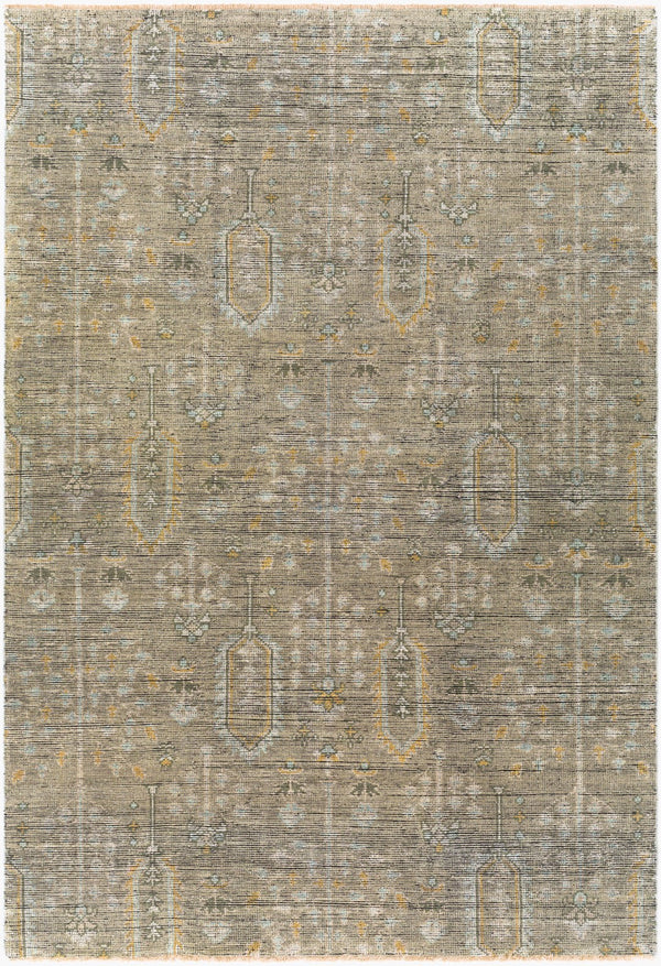 Surya Reign 2' X 3' Handmade New Zealand Wool Rug – Modern Fringe Design For Stylish Home Décor Sage Nz Wool Reg2302-268
