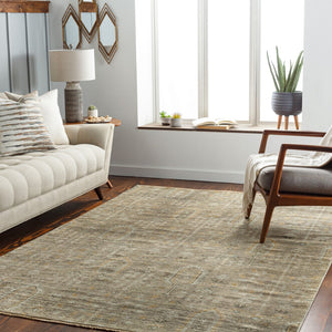 Surya Reign 2' X 3' Handmade New Zealand Wool Rug – Modern Fringe Design For Stylish Home Décor Sage Nz Wool Reg2302-23