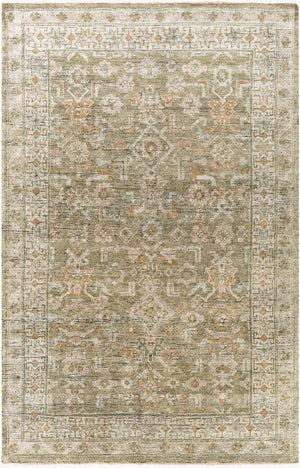 Surya Reign 2' X 3' Handmade New Zealand Wool Rug – Modern Fringe Design For Stylish Home Décor Sage Nz Wool Reg2303-268