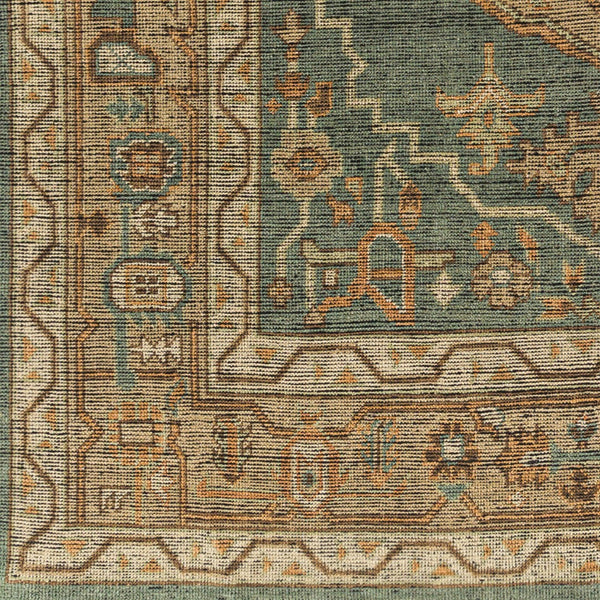 Surya Reign 2' X 3' Handmade New Zealand Wool Rug – Modern Fringe Design For Stylish Home Décor Dark Green Nz Wool Reg2304-1215