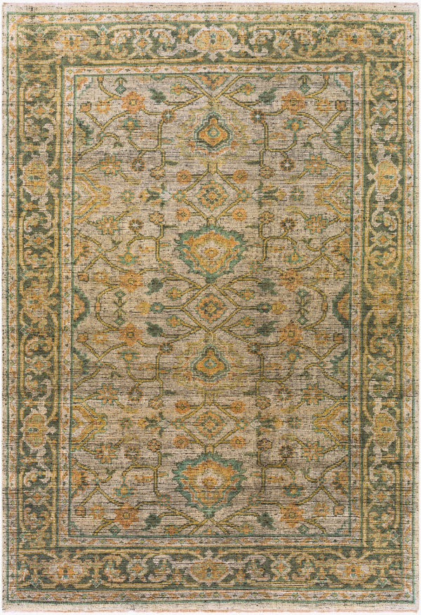 Surya Reign 2' X 3' Handmade New Zealand Wool Rug – Modern Fringe Design For Stylish Home Décor Tan Nz Wool Reg2305-69