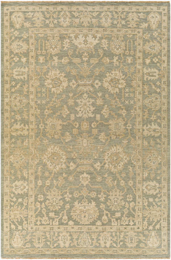 Surya Reign 2' X 3' Handmade New Zealand Wool Rug – Modern Fringe Design For Stylish Home Décor Dusty Sage Nz Wool Reg2306-69