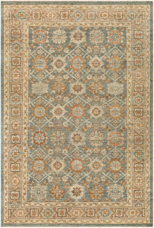 Surya Reign Hand-knotted Wool Area Rug with Fringe Trim for Living or Dining Rooms REG2308-69