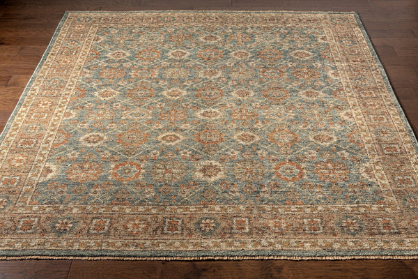 Surya Reign Hand-knotted Wool Area Rug with Fringe Trim for Living or Dining Rooms REG2308-69