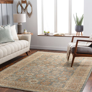 Surya Reign Hand-knotted Wool Area Rug with Fringe Trim for Living or Dining Rooms REG2308-69