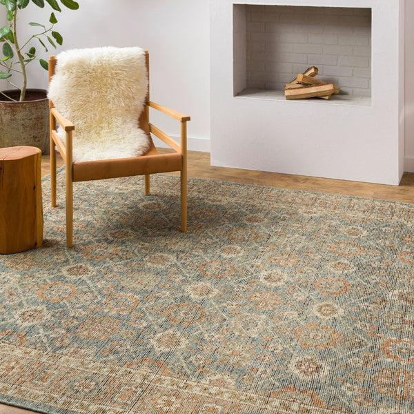 Surya Reign Hand-knotted Wool Area Rug with Fringe Trim for Living or Dining Rooms REG2308-69