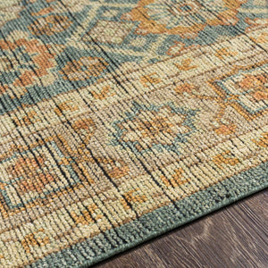 Surya Reign Hand-knotted Wool Area Rug with Fringe Trim for Living or Dining Rooms REG2308-69