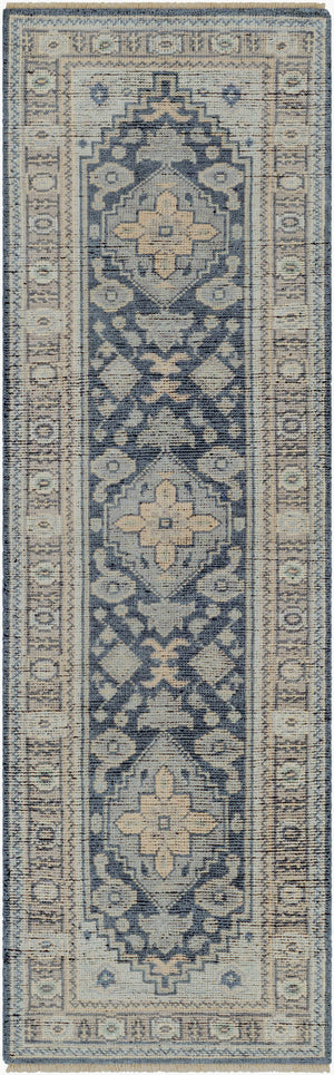 Surya Reign 2' X 3' Handmade New Zealand Wool Rug – Modern Fringe Design For Stylish Home Décor Black Nz Wool Reg2309-268