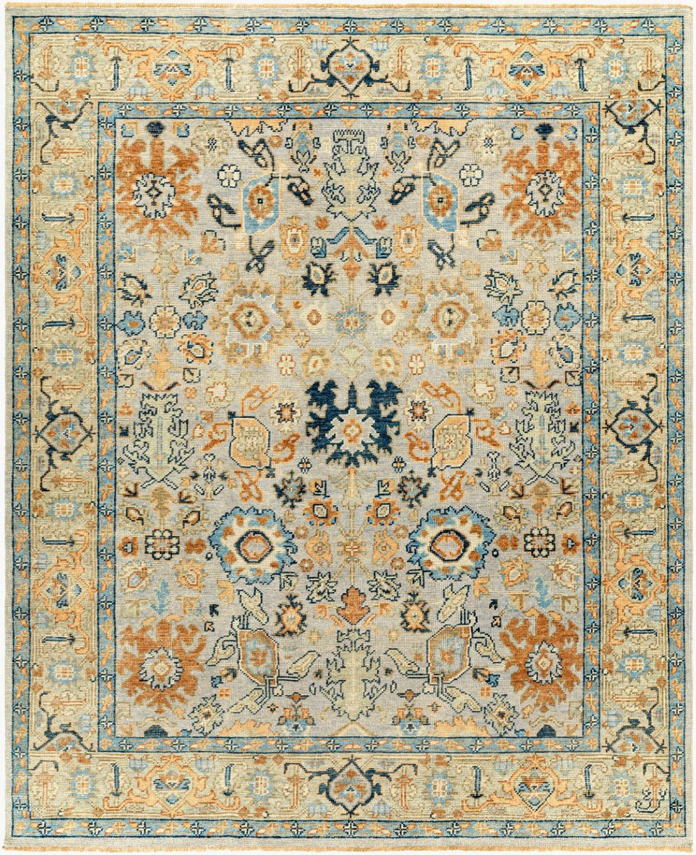 Surya Reign Hand Knotted Wool Area Rug Artisan Fringe Detail for Living and Dining Rooms 12' x 15' Rectangle REG2314-1215