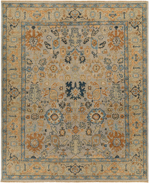Surya Reign 2' X 3' Handmade New Zealand Wool Rug – Modern Fringe Design For Stylish Home Décor Blue Nz Wool Reg2314-2612