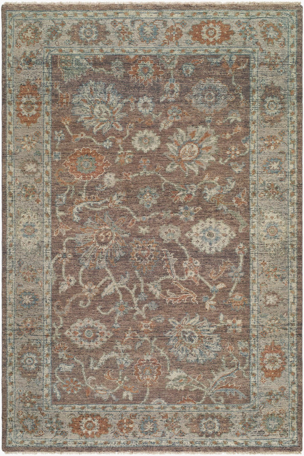 Surya Reign 2' X 3' Handmade New Zealand Wool Rug – Modern Fringe Design For Stylish Home Décor Brown Wool Reg2318-268