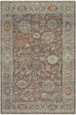 Surya Reign 2' X 3' Handmade New Zealand Wool Rug – Modern Fringe Design For Stylish Home Décor Brown Wool Reg2318-2610