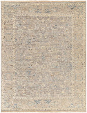 Surya Reign 2' X 3' Handmade New Zealand Wool Rug – Modern Fringe Design For Stylish Home Décor Light Gray Wool,Cotton Reg2322-69
