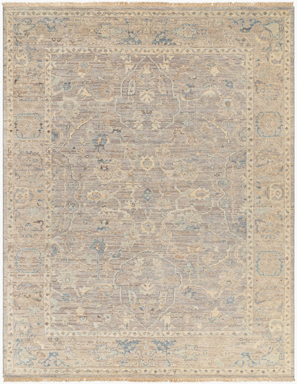 Surya Reign 2' X 3' Handmade New Zealand Wool Rug – Modern Fringe Design For Stylish Home Décor Light Gray Wool,Cotton Reg2322-69