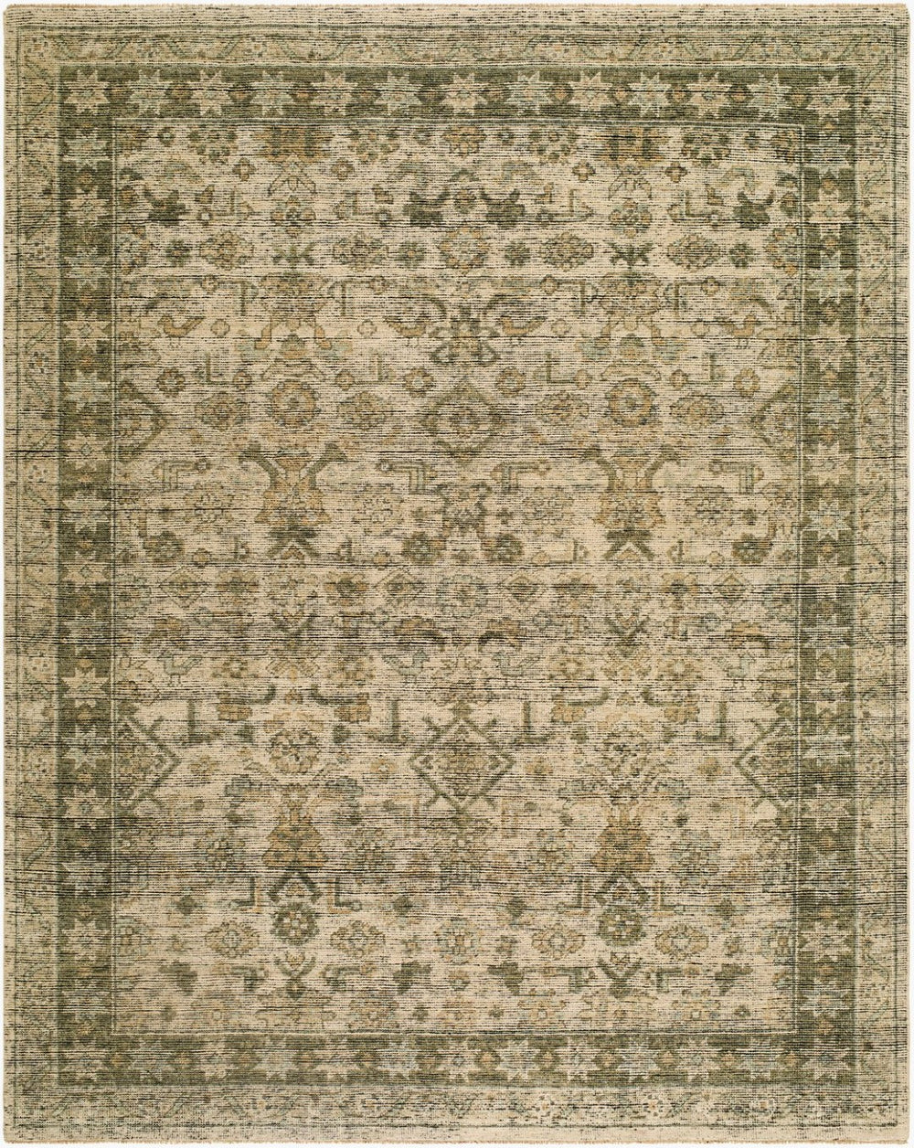 Surya Reign Hand-knotted Wool Area Rug Traditional Low Pile Fringe Living Room Accent 2' x 3' Rectangle REG2325-23
