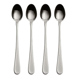 Lenox Oneida Flight Everyday Flatware Tall Drink Spoon, Set of 4 Metallic, STAINLESS METAL 2865004G