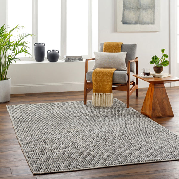 Surya Reika Hand Made 10' X 14' Eco-friendly Rug - Artisan Crafted With Recycled Pet For Modern Homes Off,White Recycled Pet Yarn Rek2302-576