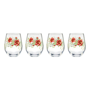 Lenox Butterfly Meadow Stemless Wine Glasses, Set of 4 Multi, NO COLOR GLASS,CRYSTAL 896701