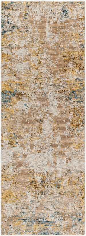 Livabliss Reina Geometric Polyester Area Rug with Fringe Turkish Woven Modern Living Room Anchor Cream, Light Gr 2'7" x 7'3" REN2312-2773