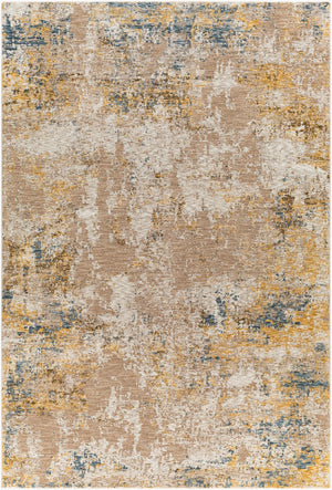 Livabliss Reina Geometric Polyester Area Rug with Fringe Turkish Woven Modern Living Room Anchor Cream, Light Gr 6'7" x 9'6" REN2312-6796