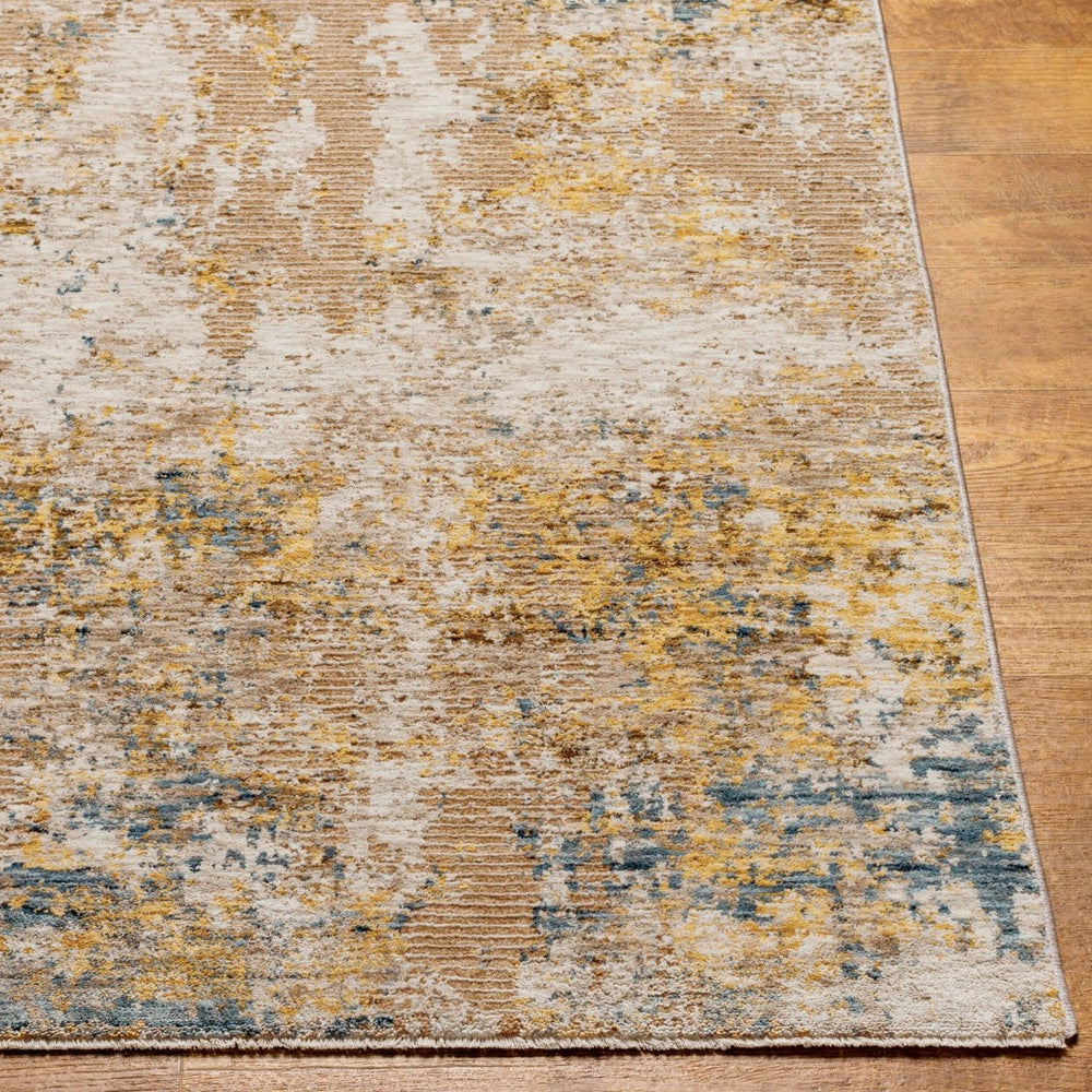 Livabliss Reina Geometric Polyester Area Rug with Fringe Turkish Woven Modern Living Room Anchor Cream, Light Gr 5' x 7'5" REN2312-575