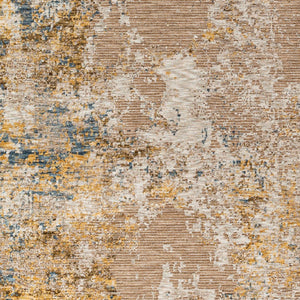 Livabliss Reina Geometric Polyester Area Rug with Fringe Turkish Woven Modern Living Room Anchor Cream, Light Gr 5' x 7'5" REN2312-575