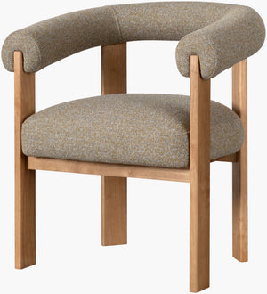 Surya Reno Memory Foam Upholstered Dining Chair with Solid Rubberwood Base for Any Table RENO001-302623