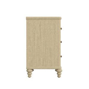A.R.T. Furniture Haven Dresser - Timeless Cottage Design with Fluted Drawers and Ample Storage for Your Bedroom Elegance Blonde Oak 339130-2325