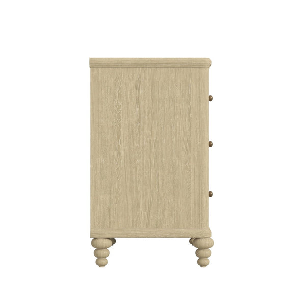 A.R.T. Furniture Haven Dresser - Timeless Cottage Design with Fluted Drawers and Ample Storage for Your Bedroom Elegance Blonde Oak 339130-2325