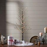 Christopher Knight Home® - Noble House - 4-foot Pre-Lit 228 Warm White LED Artificial Christmas Twig Tree