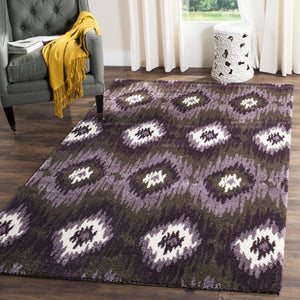 Safavieh Retro 2143 Power Loomed  Rug Dark Brown / Eggplant RET2143-2873-3