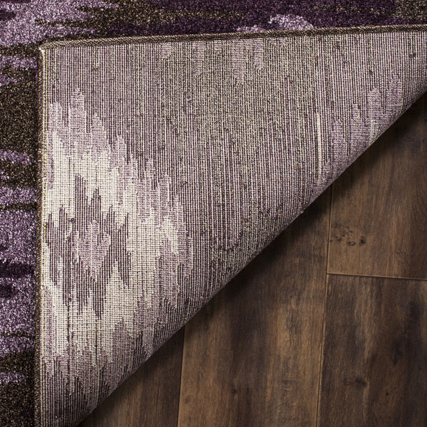 Safavieh Retro 2143 Power Loomed  Rug Dark Brown / Eggplant RET2143-2873-3