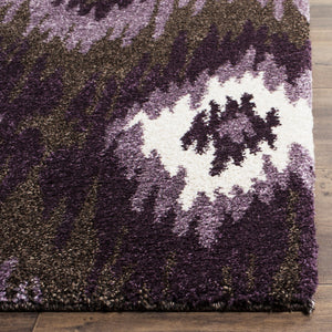 Safavieh Retro 2143 Power Loomed  Rug Dark Brown / Eggplant RET2143-2873-3