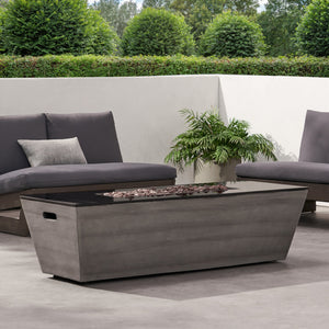 English Elm 56" Outdoor Mgo Fire Pit Table with Ceramic Top and 50000 Btu Propane Burner 67013.00-50K