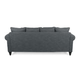 Christopher Knight Home® - Noble House - Manbow Contemporary Fabric Pillowback 3 Seater Sofa With Nailhead Trim