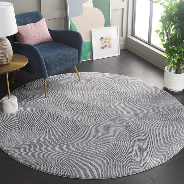 Safavieh Revive 110 Power Loomed Solid & Tonal Rug Grey 9' x 12'