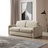 VIG Furniture Lamod Italia Revers - Italian Modern Sand Fabric Queen Sofa Bed VGDTREVERS-160-SAND