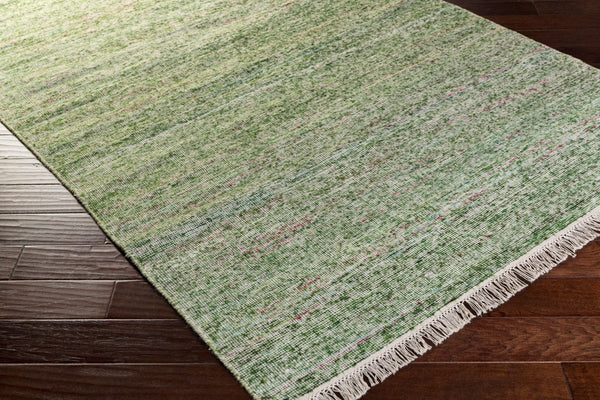 Surya Rex 2' X 3' Handmade Viscose & Wool Area Rug – Modern Style, Soft Touch, Easy Care, Made In India Grass Green Viscose,Wool Rex4001-576