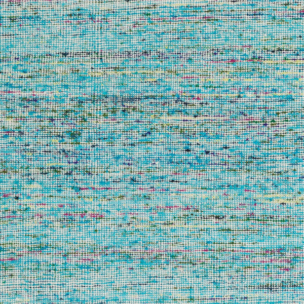 Surya Rex 2' X 3' Handmade Viscose & Wool Area Rug – Modern Style, Soft Touch, Easy Care, Made In India Aqua Viscose,Wool Rex4002-912