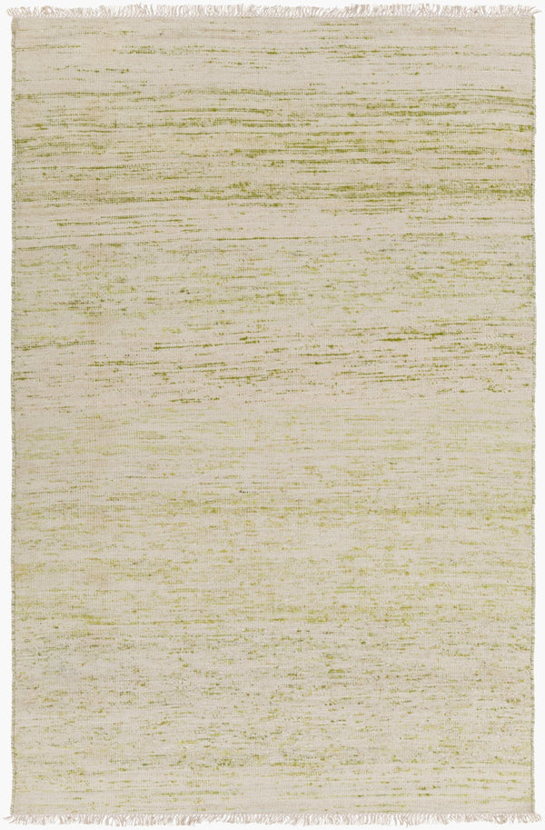 Surya Rex 2' X 3' Handmade Viscose & Wool Area Rug – Modern Style, Soft Touch, Easy Care, Made In India Olive Viscose,Wool Rex4005-23