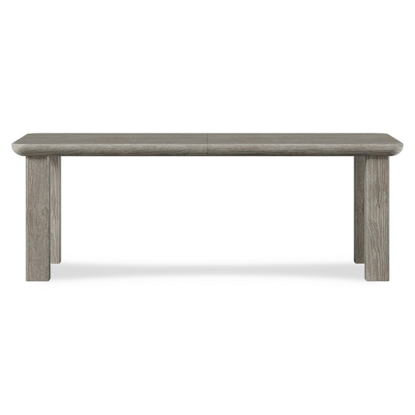 Bernhardt Bernhardt Monolith Dining Table With Wire-Brushed Oak Puma Finish, 84" Expandable Top, Rustic Modern Charm 343222