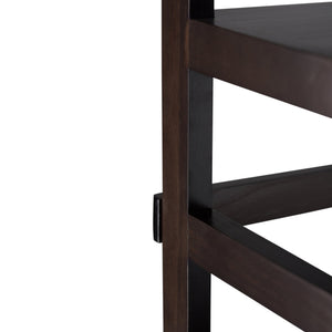 English Elm Acadian Handcrafted Ladder Shelf Bookcase In Rich Brunette Brown – Stylish Storage For Any Room B136P159413