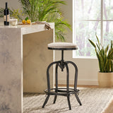 Christopher Knight Home® - Noble House - Gunner Swivel Iron Bar Stool