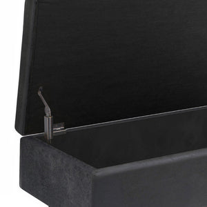 English Elm Owen Small Rectangular Storage Ottoman - Versatile Faux Leather Furniture For Modern Living Spaces B136P159195-GIGA