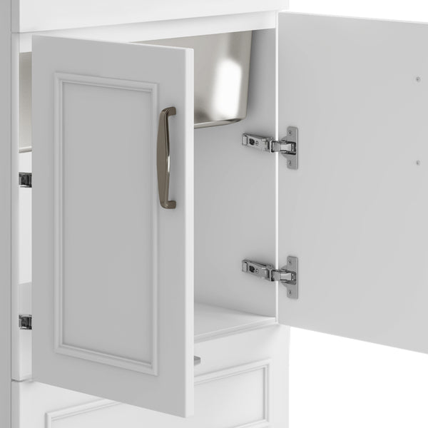 English Elm Cardinal 24" Laundry Cabinet With Deep Stainless Steel Sink & Pull-Out Faucet - Stylish Storage Solution B136P158791