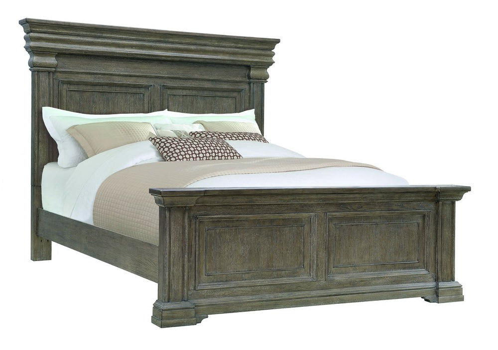 Pulaski Furniture Madison Ridge Brown Queen Panel Bed - Elegant Design With Cozy Warmth And Timeless Antique Charm Brown Flat,Cut White Oak Wood Veneers P413-br-k5-pulaski