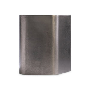 Bernhardt Bernhardt Clawson Graphite Pentagonal Side Table — Cast Aluminum Sculptural Accent With Adjustable Glides 338124