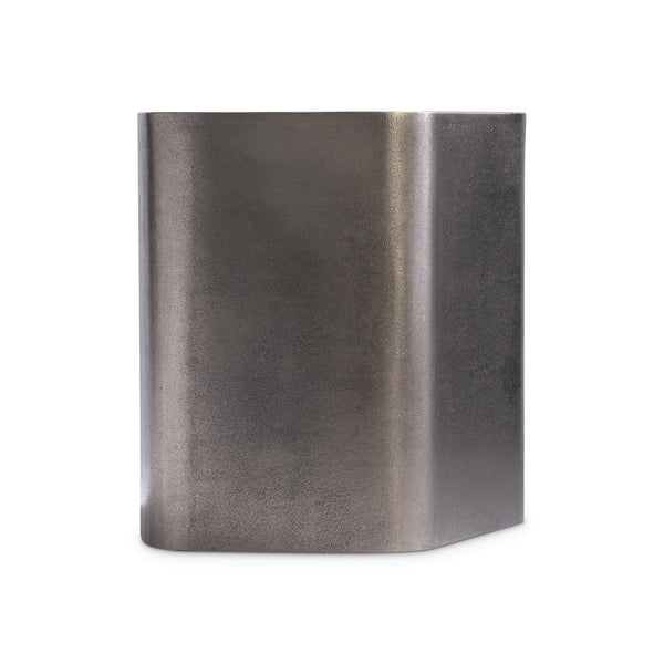 Bernhardt Bernhardt Clawson Graphite Pentagonal Side Table — Cast Aluminum Sculptural Accent With Adjustable Glides 338124